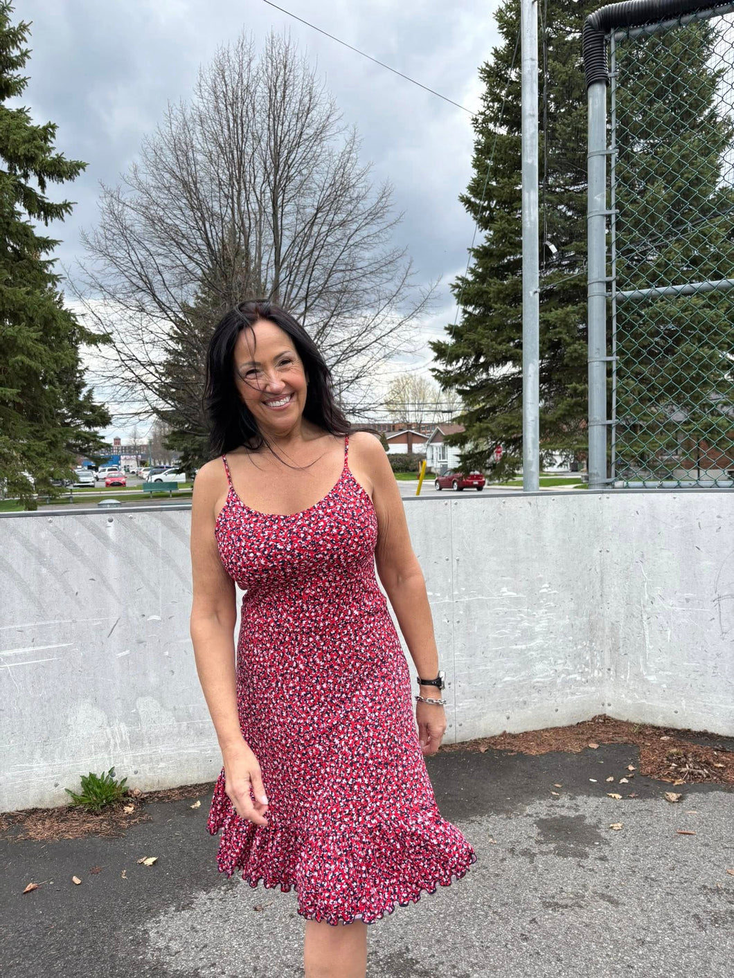 Robe avec bretelles